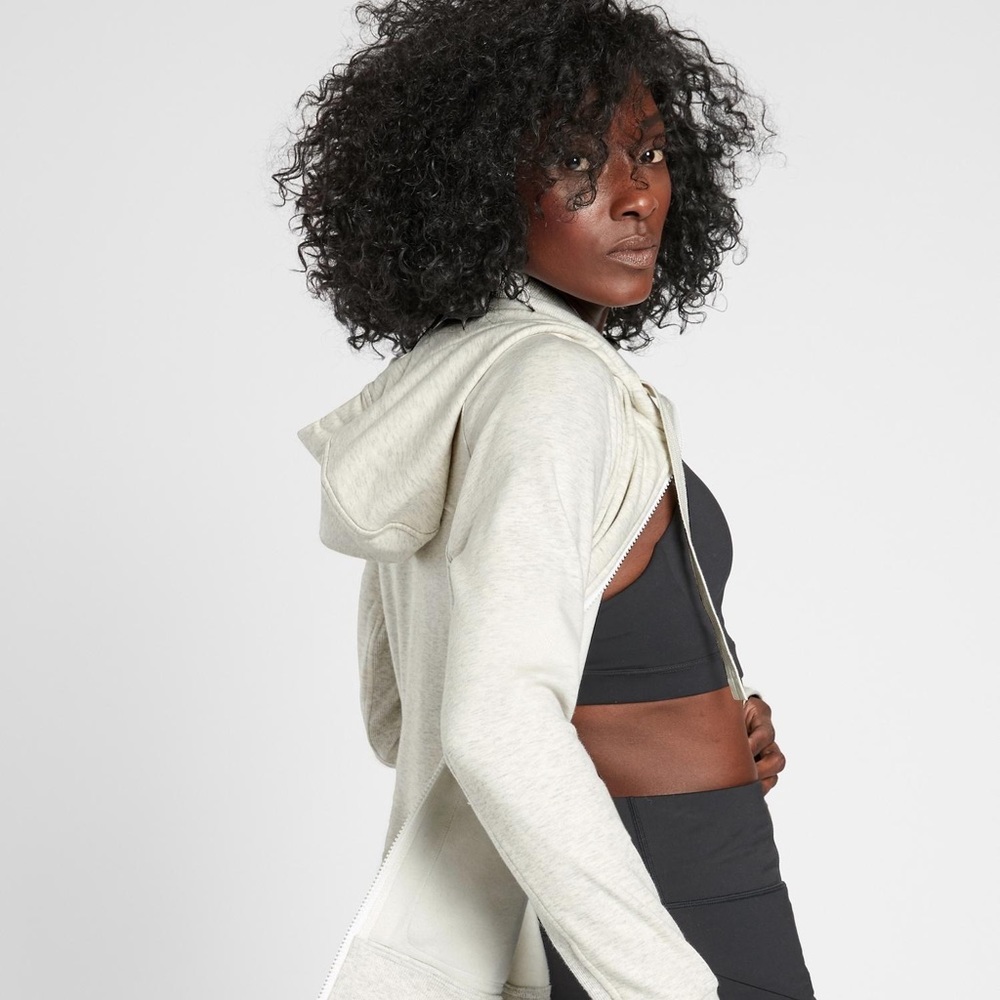 Athleta Fog Grey Triumph Hoodie